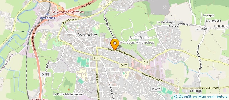 localisation de l'entreprise SCI DU PARC CHAULIEU à AVRANCHES