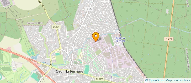 localisation de l'entreprise SCI DU PARC D'ACTIVITE LAVOISIER  OZOIR-LA-FERRIERE