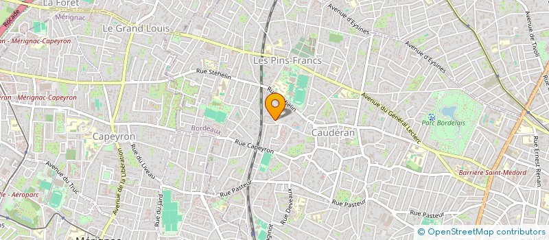 localisation de l'entreprise SCI DU PARC D'AUTEUIL  BORDEAUX