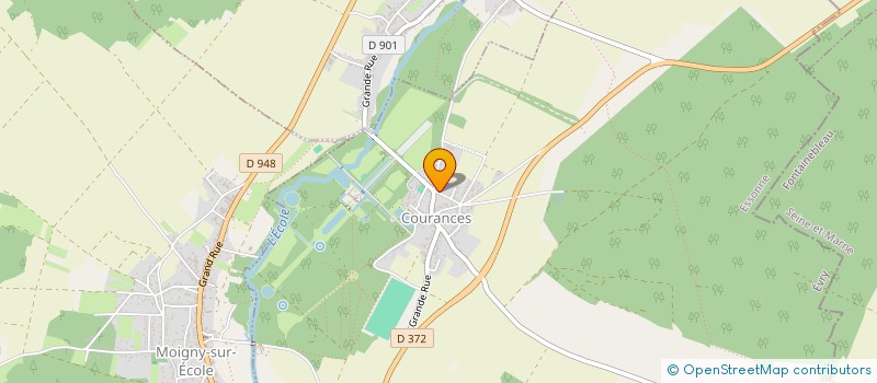 localisation de l'entreprise SCI DU PARC DE COURANCES à MILLY-LA-FORET
