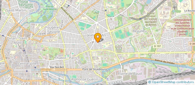 localisation de l'entreprise SCI DU PARC DE CUCE  RENNES