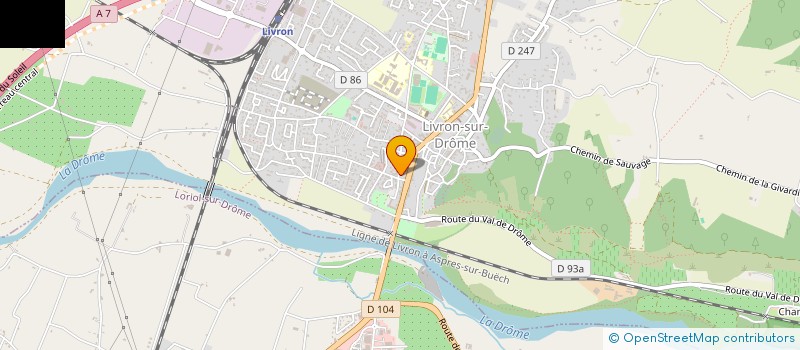 localisation de l'entreprise SCI DU PARC DE FIANCEY  LIVRON-SUR-DROME