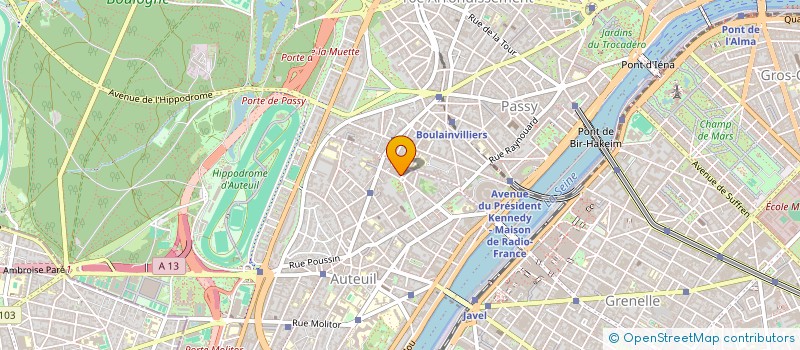 localisation de l'entreprise SCI DU PARC DE FLORANS  PARIS