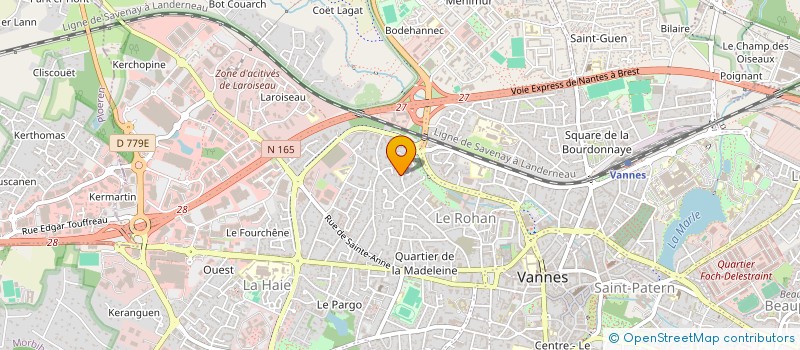 localisation de l'entreprise SCI DU PARC DE KERIZEL à VANNES