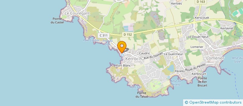 localisation de l'entreprise SCI DU PARC DE KERLOUDAN à PLOEMEUR