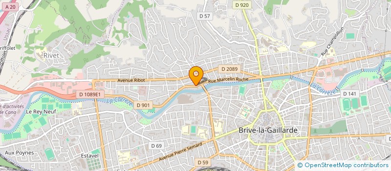 localisation de l'entreprise SCI DU PARC DE LA RIVIERE  BRIVE-LA-GAILLARDE