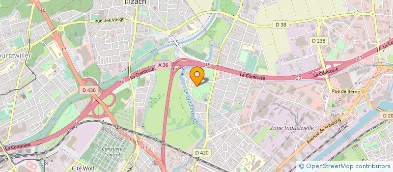 localisation de l'entreprise SCI DU PARC DE MODENHEIM  ILLZACH