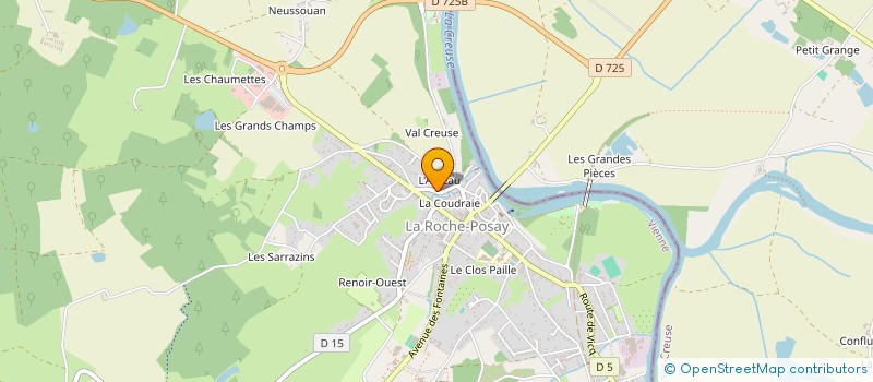 localisation de l'entreprise SCI DU PARC DE POSAY à LA ROCHE-POSAY