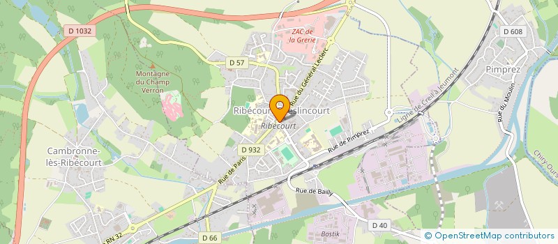 localisation de l'entreprise SCI DU PARC DE RIBECOURT  RIBECOURT-DRESLINCOURT