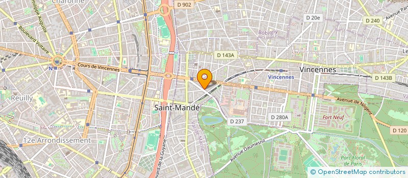 localisation de l'entreprise SCI DU PARC DE SAINT MANDE à SAINT-MANDE