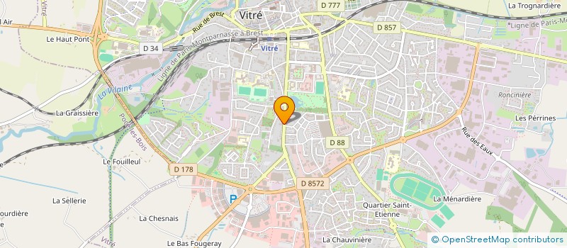 localisation de l'entreprise SCI DU PARC DE VITRE  VITRE