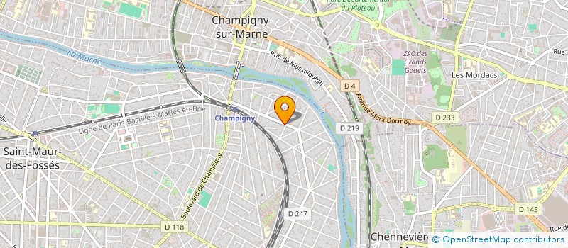 localisation de l'entreprise SCI DU PARC DES ARTS  SAINT-MAUR-DES-FOSSES