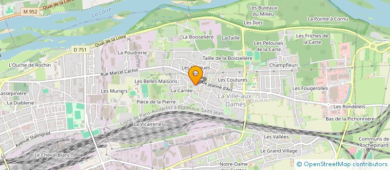 localisation de l'entreprise SCI DU PARC DES DAMES à LA VILLE-AUX-DAMES
