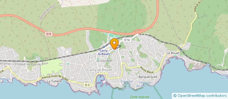 localisation de l'entreprise SCI DU PARC DES DILIGENCES  CARRY-LE-ROUET