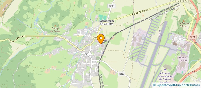 localisation de l'entreprise SCI DU PARC DES PYRENEES  OSSUN