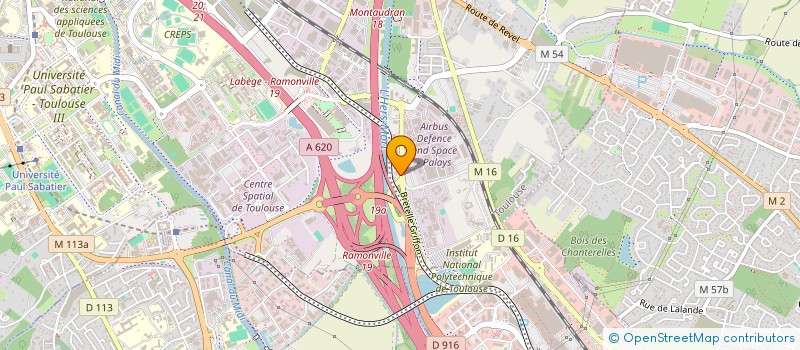 localisation de l'entreprise SCI DU PARC DU CANAL à TOULOUSE