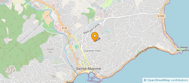 localisation de l'entreprise SCI DU PARC DU CHATEAU à SAINTE-MAXIME