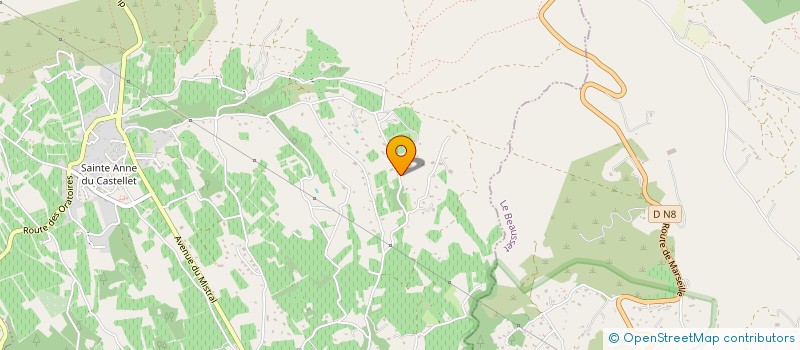 localisation de l'entreprise SCI DU PARC GECHA  LE CASTELLET