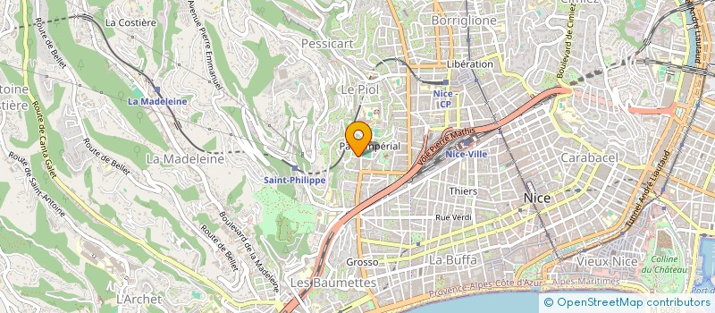 localisation de l'entreprise SCI DU PARC IMPERIAL à NICE