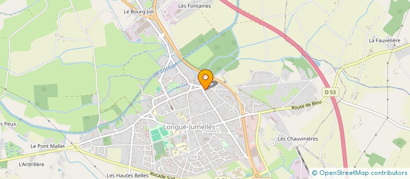 localisation de l'entreprise SCI DU PARC JCB  LONGUE-JUMELLES