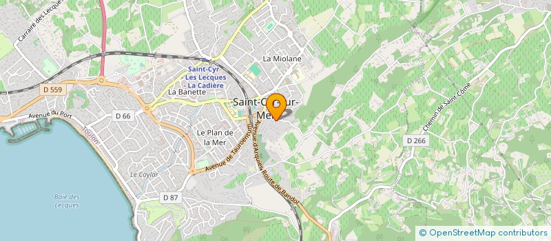 localisation de l'entreprise SCI DU PARC MONTVERT à SAINT-CYR-SUR-MER