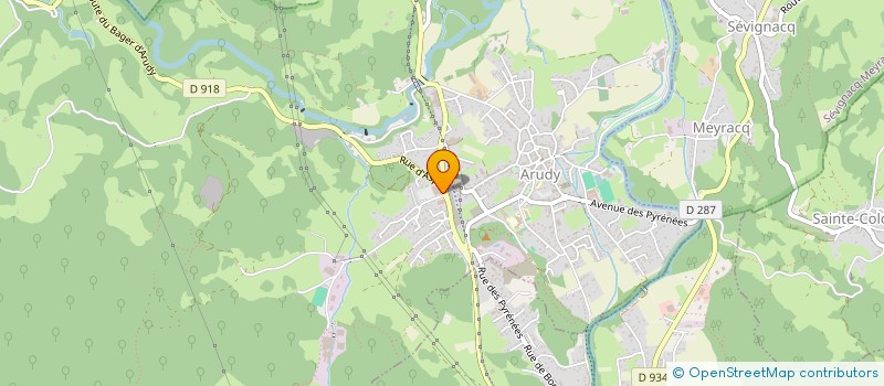 localisation de l'entreprise SCI DU PARC NATIONAL  ARUDY