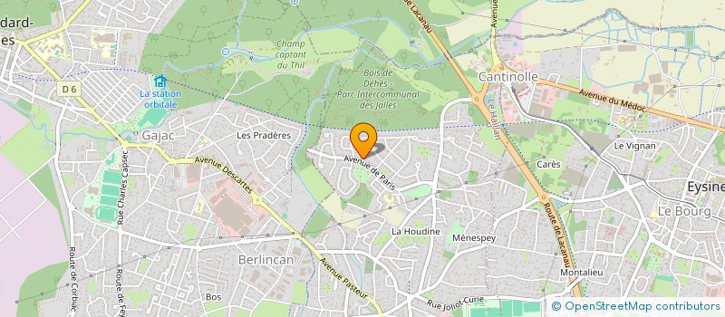 localisation de l'entreprise SCI DU PARC SAINTE CATHERINE  LE HAILLAN