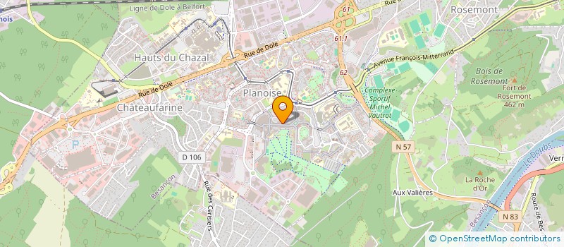 localisation de l'entreprise SCI DU PARC VERT  BESANCON