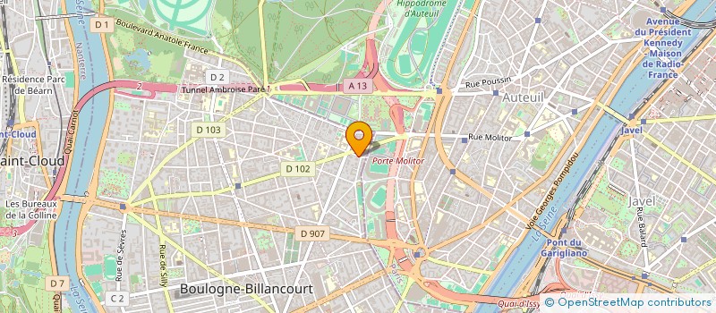 localisation de l'entreprise SCI DU PARCK à BOULOGNE-BILLANCOURT