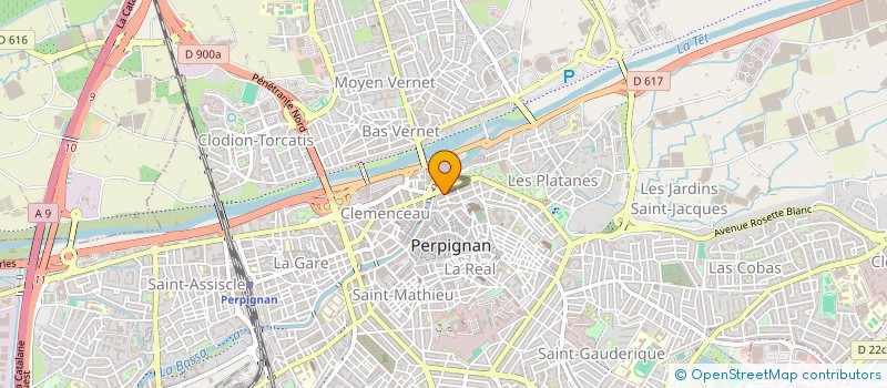 localisation de l'entreprise SCI DU PARISIS  PERPIGNAN