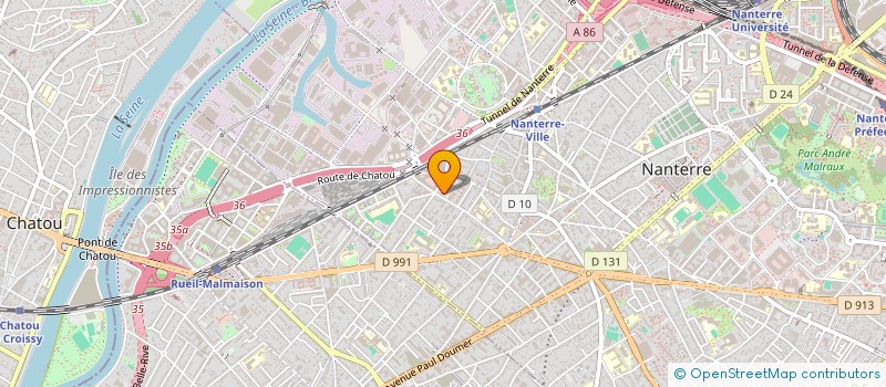 localisation de l'entreprise SCI DU PARK  NANTERRE