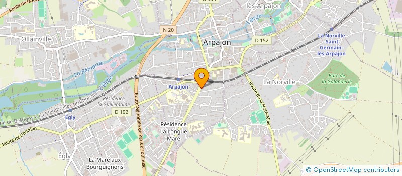 localisation de l'entreprise SCI DU PARKING DU GERIER  ARPAJON