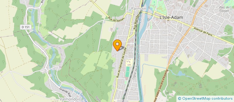 localisation de l'entreprise SCI DU PARTAGE  PARMAIN