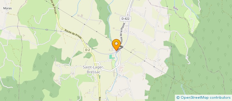 localisation de l'entreprise SCI DU PARTAGE  SAINT-LAGER-BRESSAC