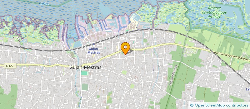 localisation de l'entreprise SCI DU PARTAGE  GUJAN-MESTRAS