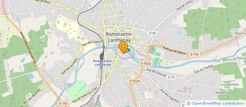 localisation de l'entreprise SCI DU PARTERRE  ROMORANTIN-LANTHENAY