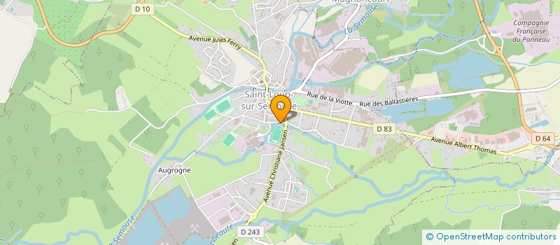 localisation de l'entreprise SCI DU PARTERRE  SAINT-LOUP-SUR-SEMOUSE