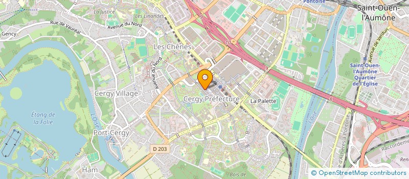 localisation de l'entreprise SCI DU PARVIS  CERGY