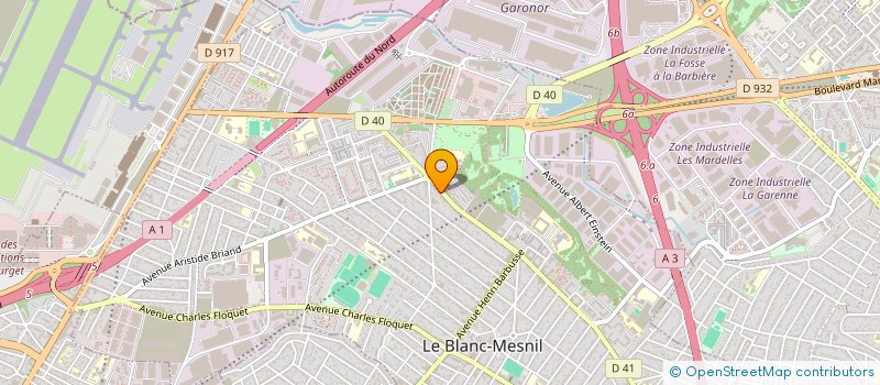 localisation de l'entreprise SCI DU PARVIS à LE BLANC-MESNIL