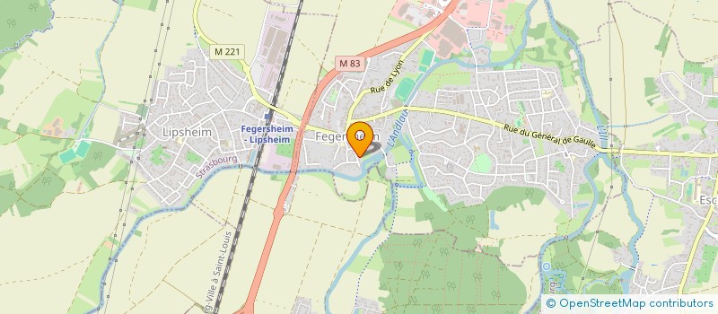 localisation de l'entreprise SCI DU PARVIS  FEGERSHEIM