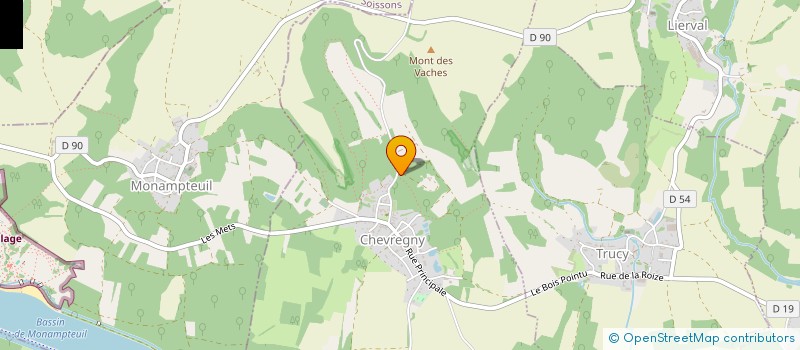 localisation de l'entreprise SCI DU PARVIS  CHEVREGNY