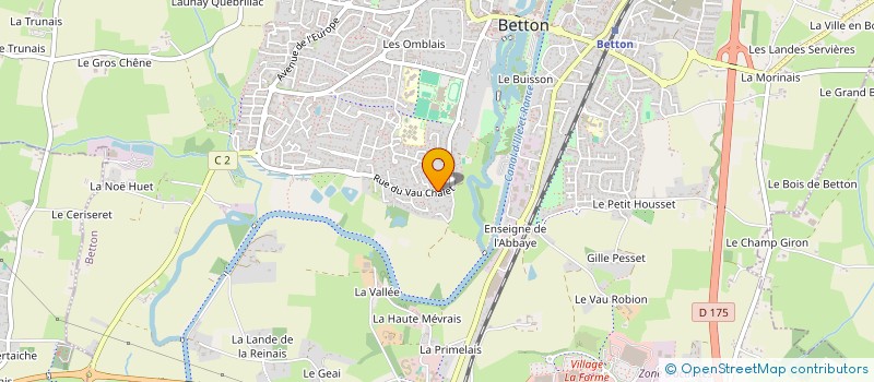 localisation de l'entreprise SCI DU PAS DU LOUP  BETTON