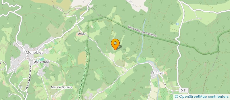 localisation de l'entreprise SCI DU PASCALOU  FRESSAC