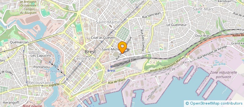 localisation de l'entreprise SCI DU PASSAGE à BREST