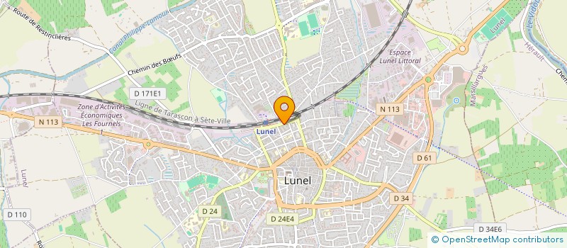 localisation de l'entreprise SCI DU PASSAGE  LUNEL