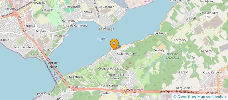 localisation de l'entreprise SCI DU PASSAGE  PLOUGASTEL-DAOULAS