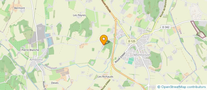 localisation de l'entreprise SCI DU PASSAGE  MONTOISON