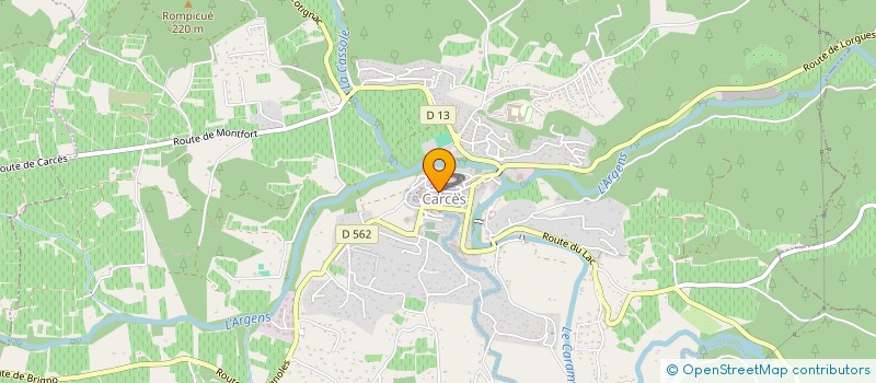 localisation de l'entreprise SCI DU PASSAGE  CARCES