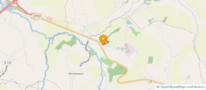 localisation de l'entreprise SCI DU PASSAGE à ORGERES
