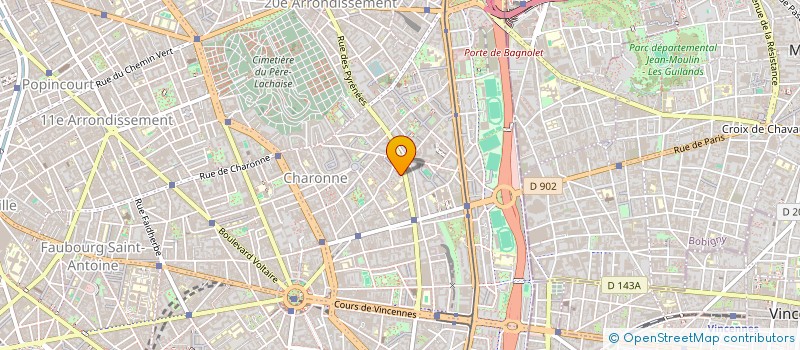 localisation de l'entreprise SCI DU PASSAGE DAGORNO  PARIS